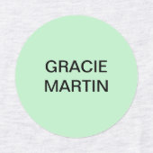 Rosa Minzgelbe Kinder mit Eisen auf dem Namen Etiketten (Design 2)