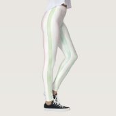 Rosa Minzstreifen Leggings (Rechts)