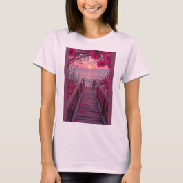Rosa Misch-T-Shirt mit rosa Design  T-Shirt