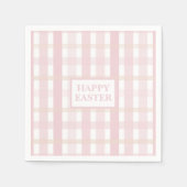 Rosa Mischkariert Serviette (Vorderseite)