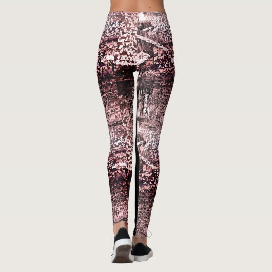 Rosa Mischung Leggings (Rückseite)