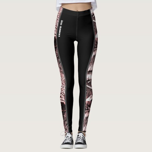 Rosa Mischung Leggings (Vorderseite)
