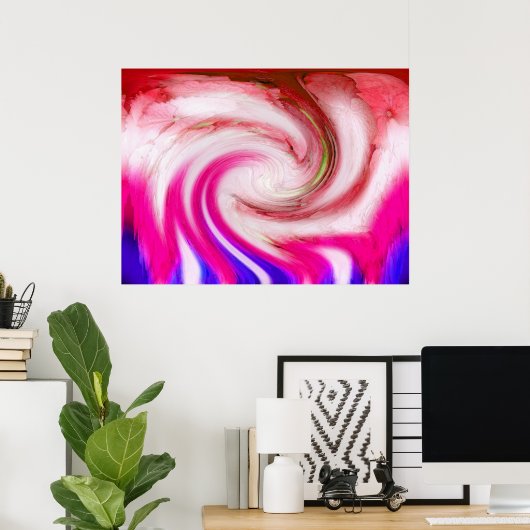 Rosa Mischung Poster (Heimbüro)