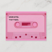 Rosa Mischungs-Band Visitenkarte (Rückseite)