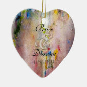 Rosa Mist Champagne Gastgeschenk Hochzeit Ornament (Rechts)