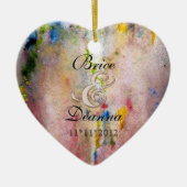 Rosa Mist Champagne Gastgeschenk Hochzeit Ornament (Vorne)