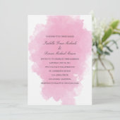 Rosa Mist | Einladung zur Hochzeit (Stehend Vorderseite)