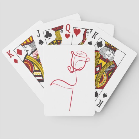 "Rosa Mística": Elegância em Cada Jogada Spielkarten (Rückseite)