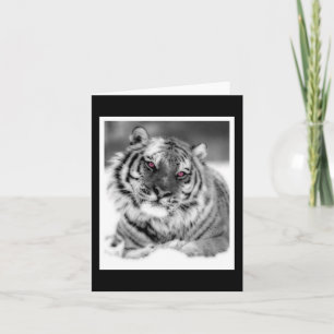 Rosa Mit Augen Tiger Karte