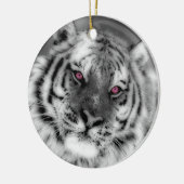 Rosa Mit Augen Tiger Keramikornament (Links)