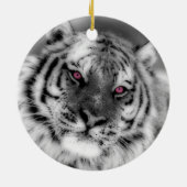 Rosa Mit Augen Tiger Keramikornament (Hinten)
