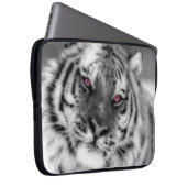 Rosa Mit Augen Tiger Laptopschutzhülle (Vorne Rechts)