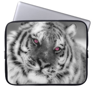 Rosa Mit Augen Tiger Laptopschutzhülle
