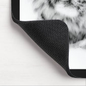 Rosa mit Augen Tiger Mousepad (Ecke)