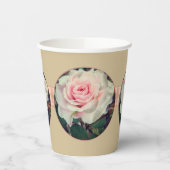 Rosa mit Beige Pappbecher (Links)