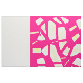 Rosa mit blassgelben, großen Mustern Stoff (Fat Quarter (45,7 x 55,9 cm))