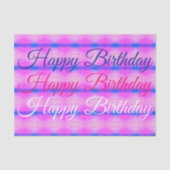 Rosa mit Blau Seidenpapier (Vorderseite)