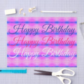 Rosa mit Blau Seidenpapier (Handwerk)