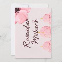 Rosa mit Blumen Ramadan Mubark