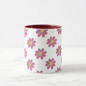 Rosa Mit Blumengelb Tasse (Zentrum)