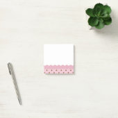 Rosa mit braunen Polka-Punkten Post-it Klebezettel (Büro)