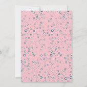 Rosa mit Diamanten Geburtstagseinladungen Einladung (Rückseite)