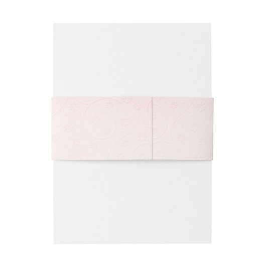 Rosa mit einem Hochzeitszitat Einladungsbanderole (Rückseitenbeispiel)