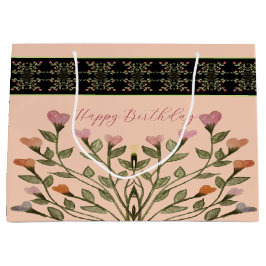 Rosa mit eleganter Blüte Große Geschenktüte