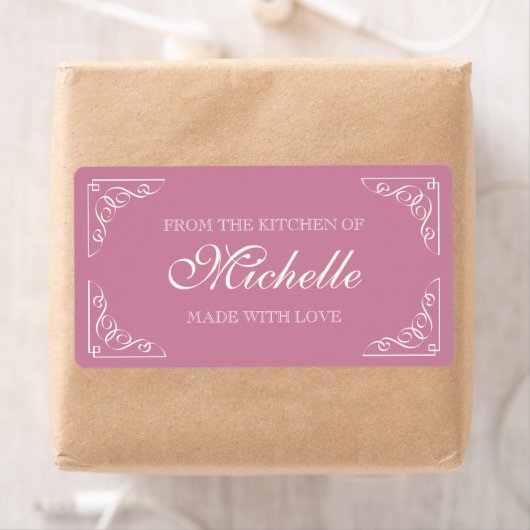 Rosa Mit Liebe aus der Küche des Lebensmitteletike (Insitu)