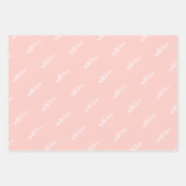 Rosa mit Liebe und Papierfolien Geschenkpapier Set (Vorderseite 2)