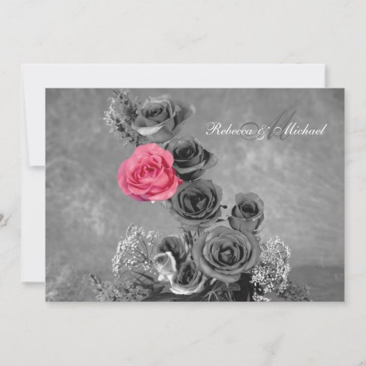 Rosa mit Monogramm (Vorderseite)
