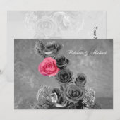 Rosa mit Monogramm (Vorne/Hinten)