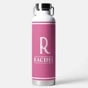 Rosa Mit Monogramm Wasserflasche Trinkflasche