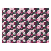 Rosa mit rosa und roter Farbe bemalt Tischdecke (Vorderseite (Horizontal))
