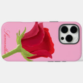 Rosa mit rote Rose iPhone Gehäuse Case-Mate iPhone Hülle (Rückseite (Horizontal))