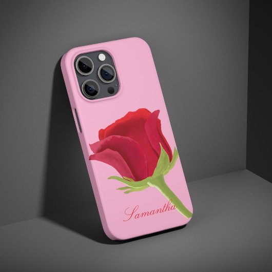Rosa mit rote Rose iPhone Gehäuse Case-Mate iPhone Hülle