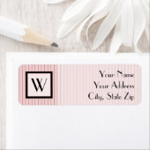 Rosa mit schwarzem Pinstreifen Rücksendeadresse (Insitu)