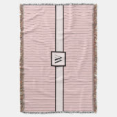 Rosa mit schwarzem Pinstripes-Kehlkopf Decke (Vorderseite Vertikal)