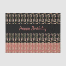 Rosa mit schwarzem Rosa Seidenpapier