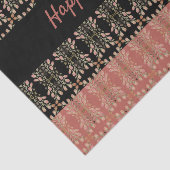 Rosa mit schwarzem Rosa Seidenpapier (Ausschnitt)