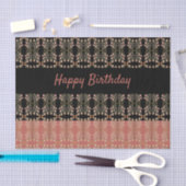 Rosa mit schwarzem Rosa Seidenpapier (Handwerk)