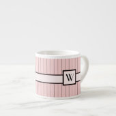 Rosa mit schwarzen Pinstripes Spezielle Tasse (Vorderseite Rechts)