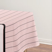 Rosa mit schwarzen Pinstripes Tablette Tischdecke (Beispiel)