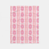 Rosa mit Weiß Fleecedecke (Vorderseite)