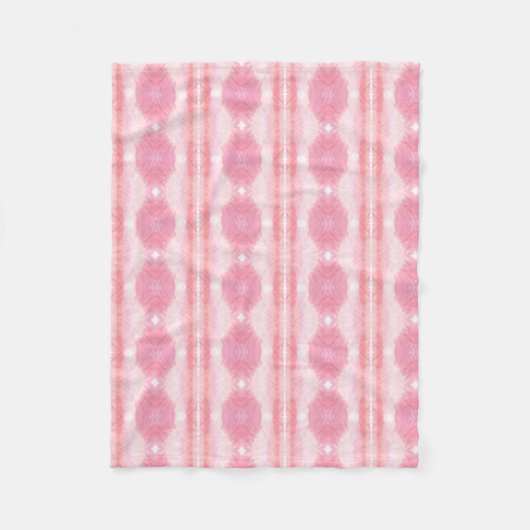 Rosa mit Weiß Fleecedecke (Vorderseite)