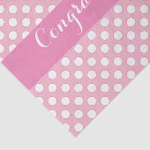 Rosa mit weißem Polka-Punkt Seidenpapier (Ausschnitt)