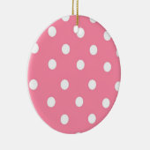 Rosa mit weißer Spitze Ornament (Rechts)