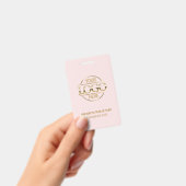 Rosa Mitarbeiter-ID mit benutzerdefiniertem Firmen Ausweis (Handheld)