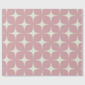 Rosa Mitte Jahrhundert Modernes Elegantes Hotel Bo Geschenkpapier (Flach)