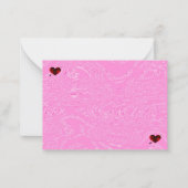 Rosa Mitteilungskarten (Vorderseite)